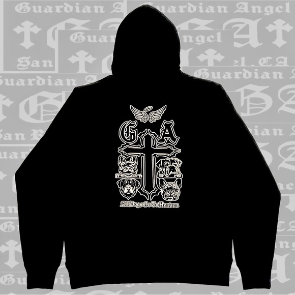 Guardian Angel “All dogs go to heaven” Hoodie - Picture 2 of 2